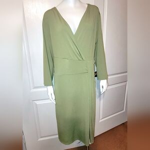 Avenue Wrap-Style Dress